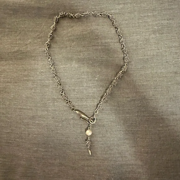 Michael Dawkins Caviar 925 Sterling Silver Beaded Link 18 Necklace
